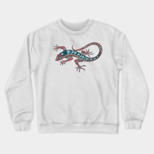 Patterned Lizard Crewneck Sweatshirt